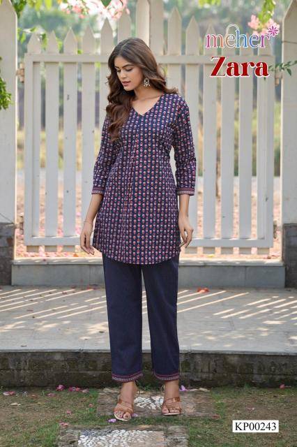 Meher zara coord set Bulk Kurti seller in kolkata